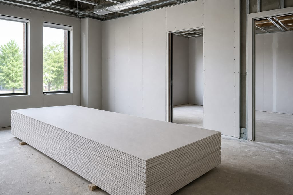 Standard 5/8" gypsum board photo