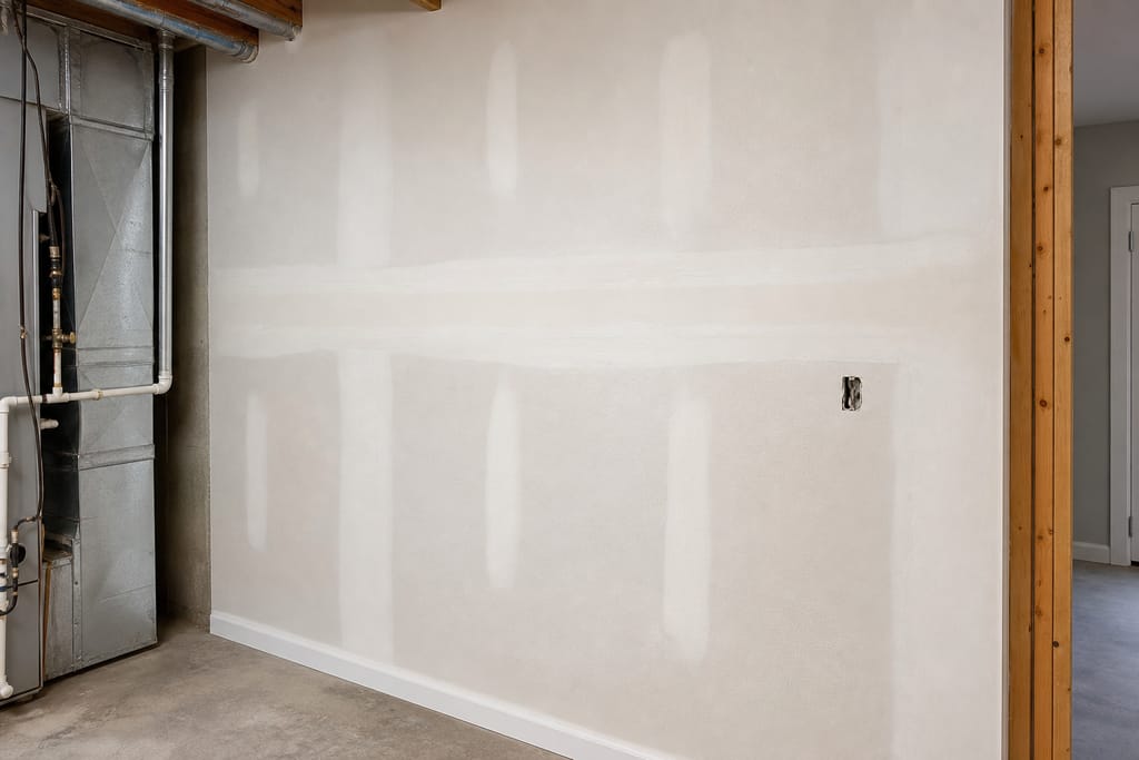 Tape, finish, and texture match photo